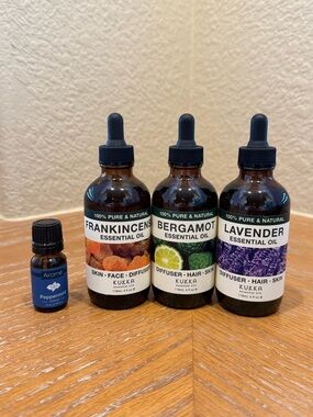Kukka Frankincense, Bergamot & Lavender Essential Oil Trio